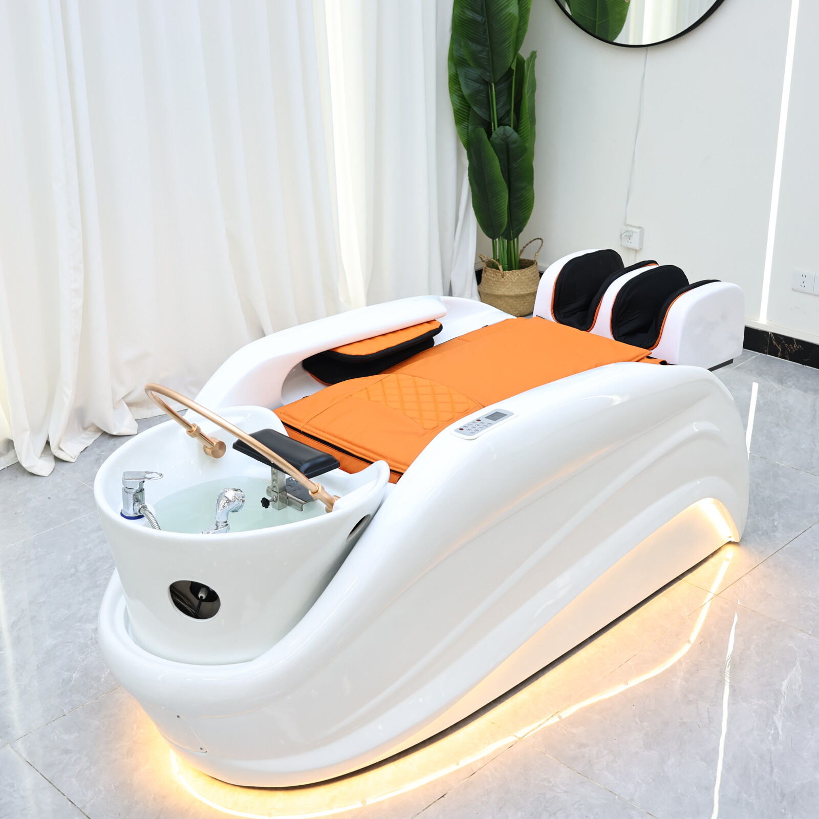 Massage Table Accessories Uk - Cama de shampoo de massagem inteligente,
