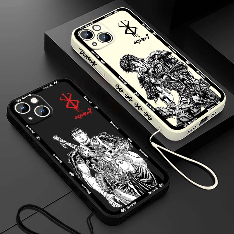 Apple Iphone 15 - Capa de Celular Líquida com Cordão