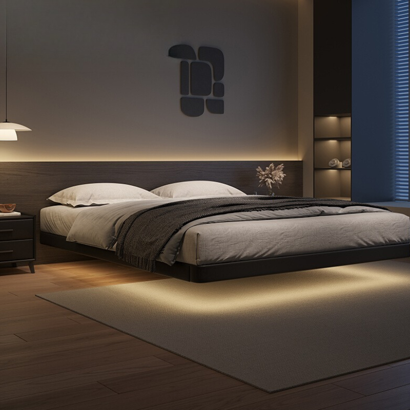 Unique Table Accessories - Lâmpada minimalista cama única estofada mesa