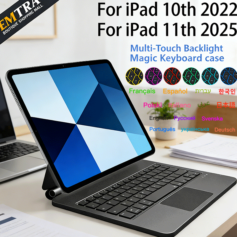 Tablet Keyboard Case - Capa de Teclado Mágico Bluetooth para