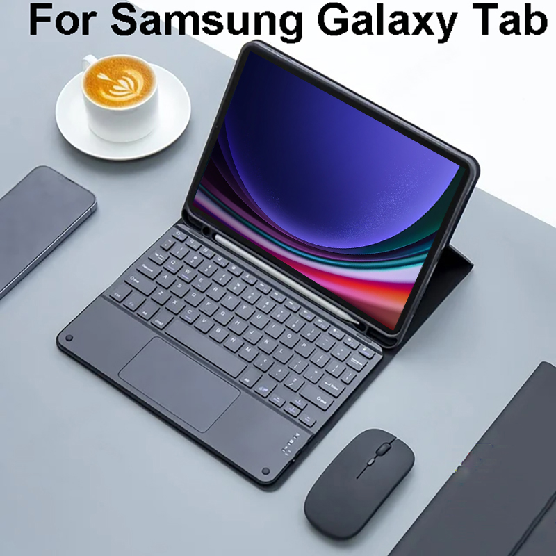Tablet S9 Fe Accessories - Capa de teclado para samsung galaxy