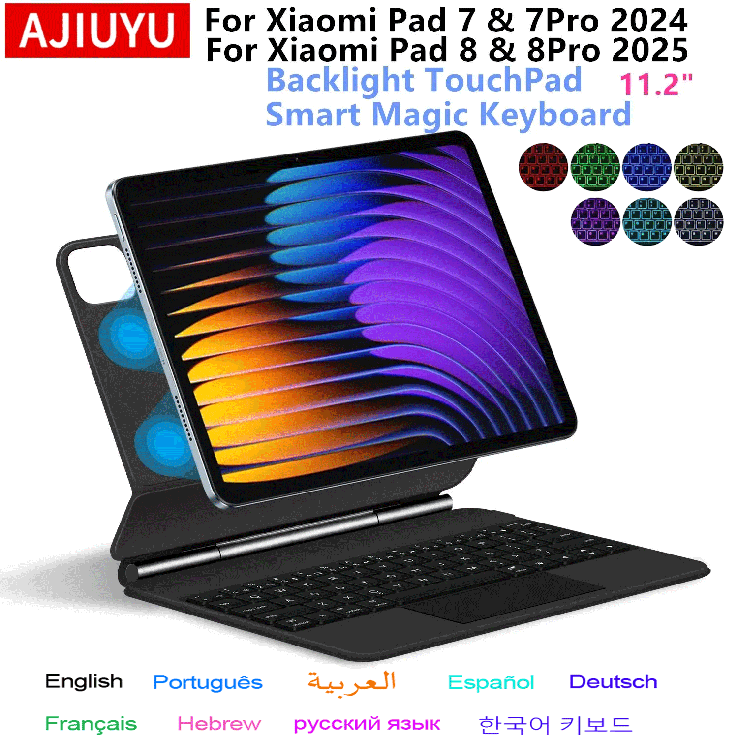 Tablet Keyboard Case - Capa Teclado Mágico para Xiaomi Pad