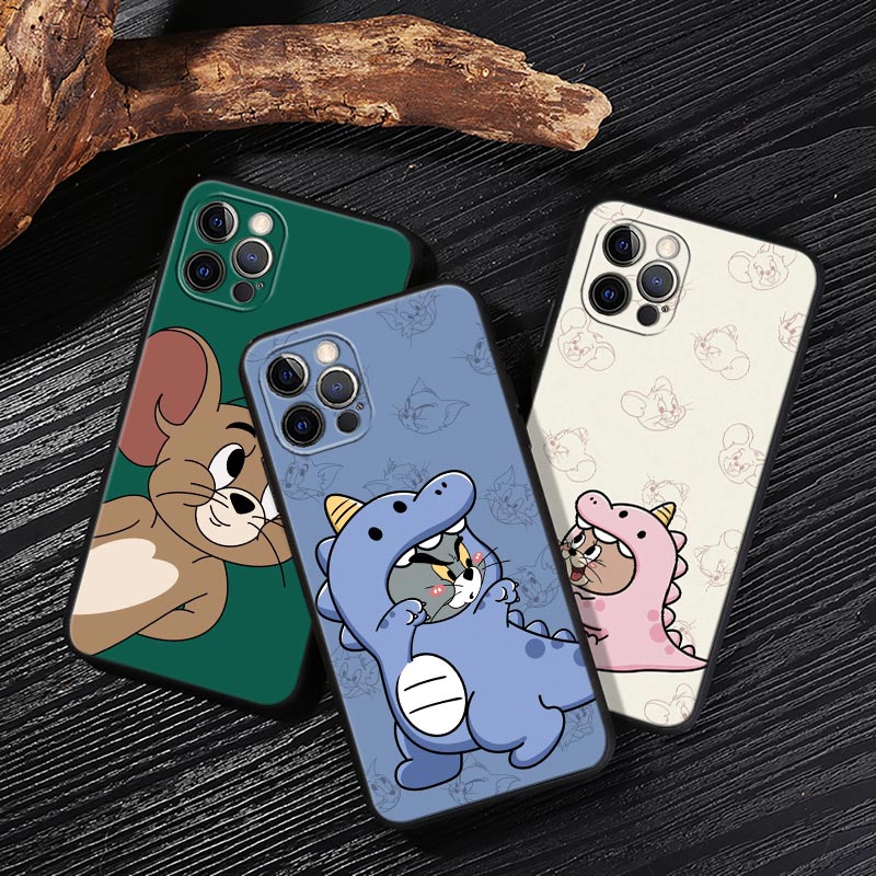 Apple Iphone 15 - Capa Traseira Macia J-Jerrys Mouse T-Toms