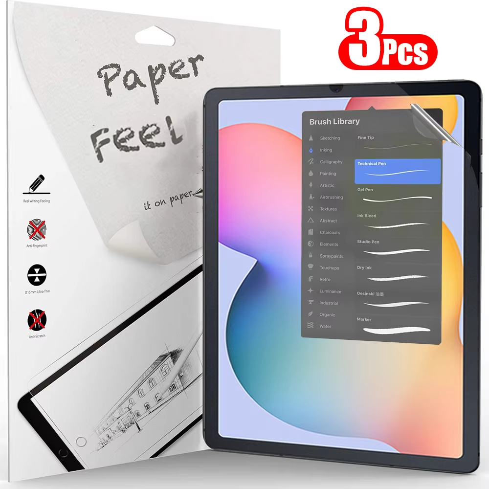 Tablet S9 Fe Accessories - 3 pçs papel sentir como protetor