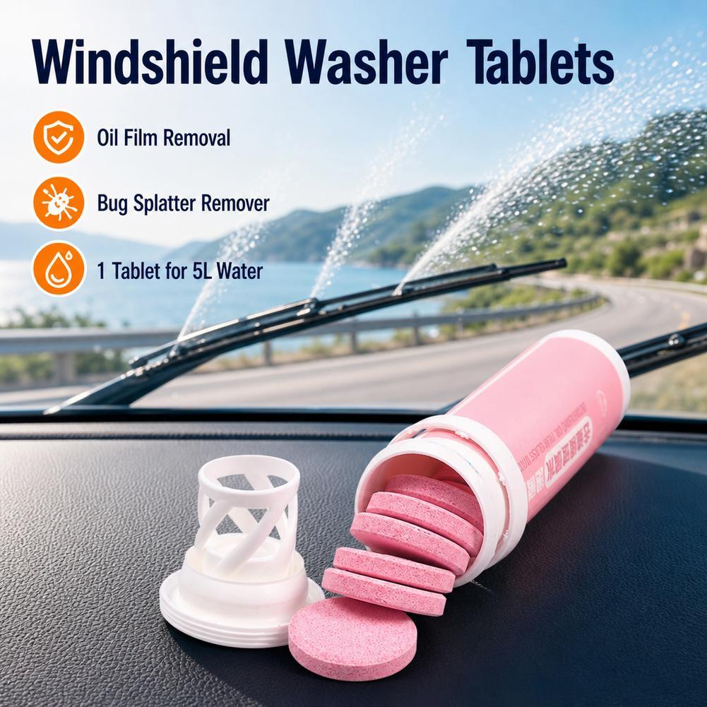 Tablet Car Accessories - Pastilhas Efervescentes para Limpeza de Para-brisa