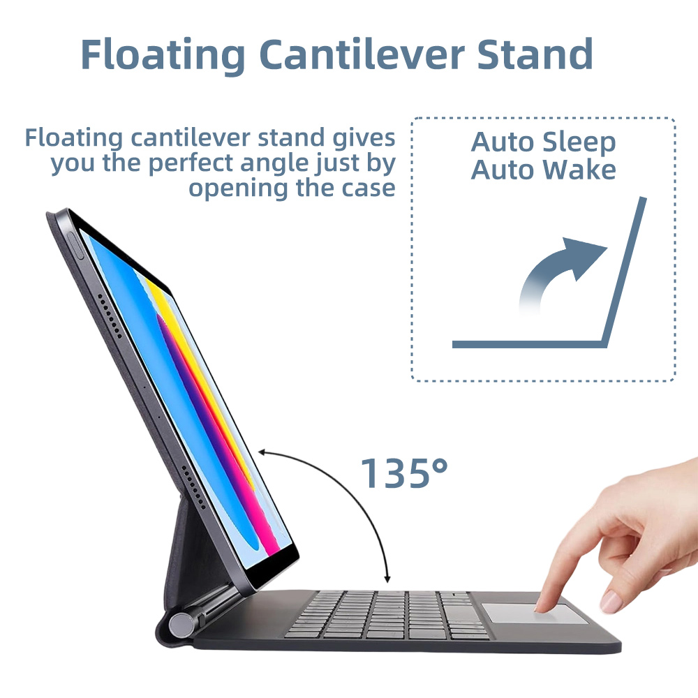 Teclado Mágico 2026 com Blueto - Tablet Keyboard Case avaliação e preço