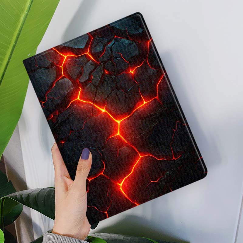 Arte lava rachada brilho de fo - Tablet S9 Fe Accessories avaliação e preço