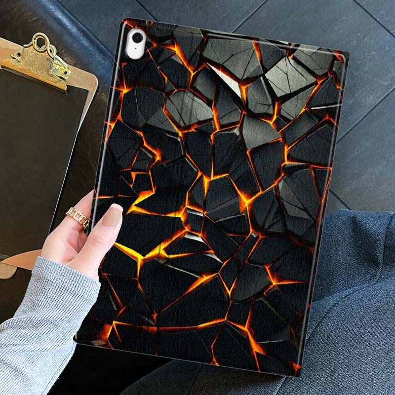 Arte lava rachada brilho de fo - Tablet S9 Fe Accessories avaliação e preço
