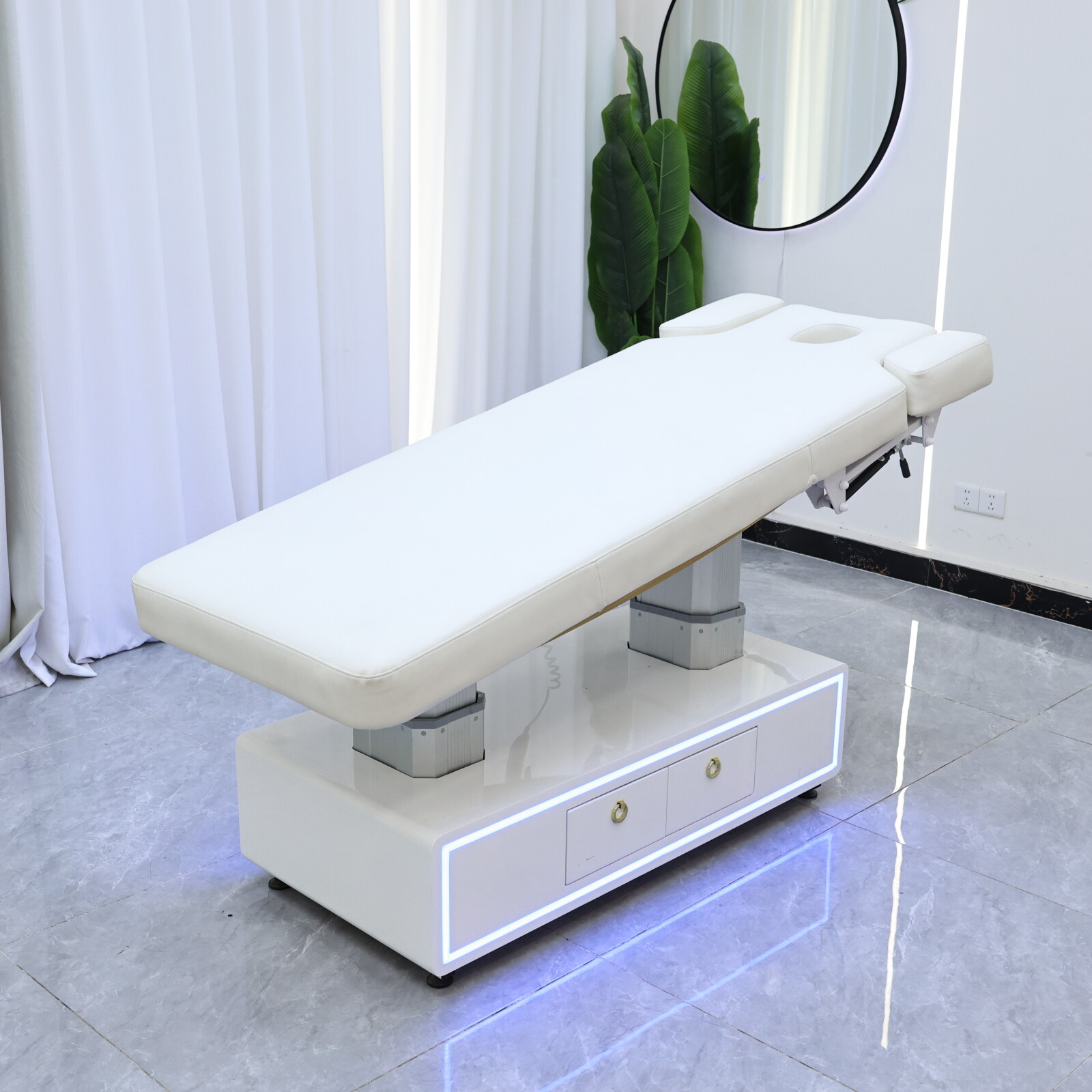 Cama de Beleza Elétrica Branca - Massage Table Accessories Uk avaliação e preço