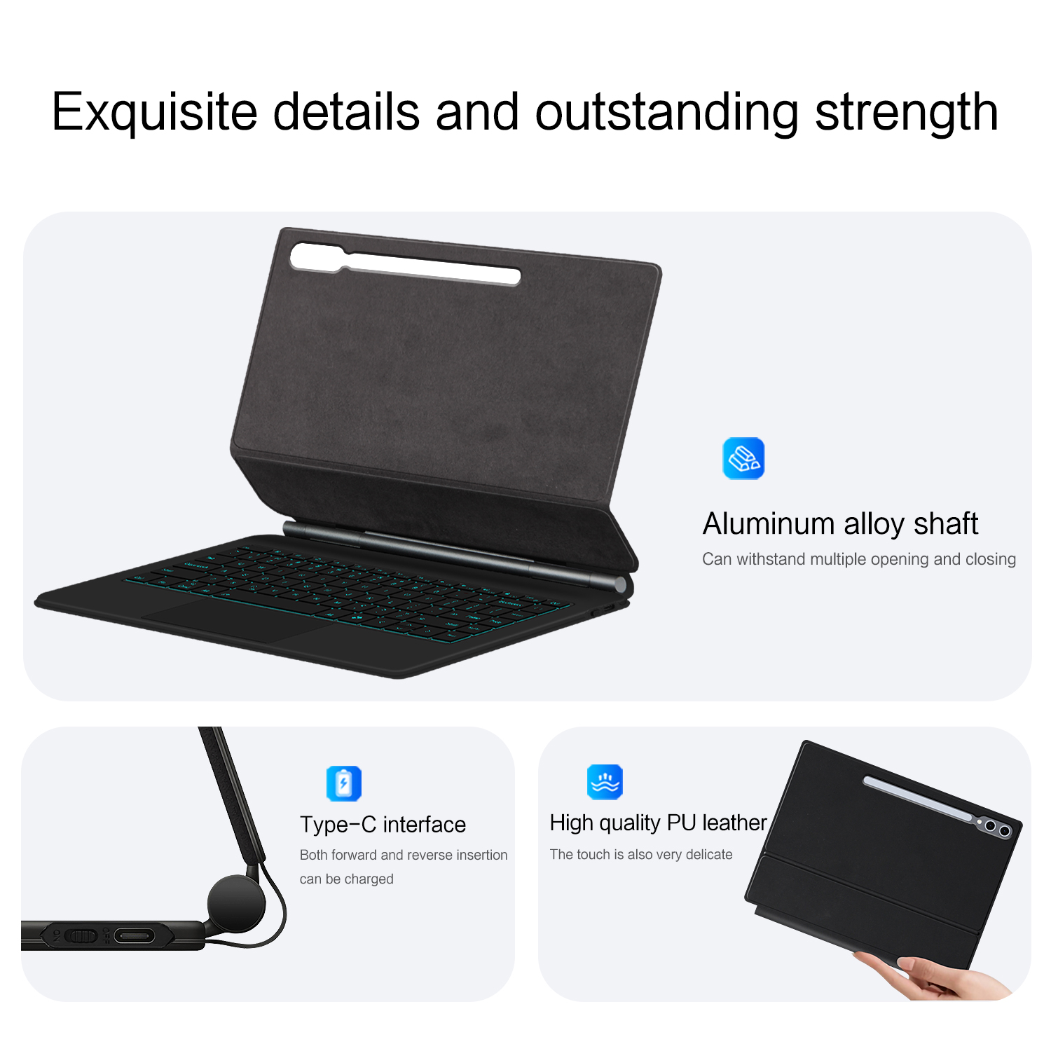 Teclado mágico para samsung ga - Tablet Keyboard Case avaliação e preço