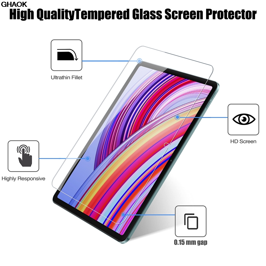 2 PCS Protetor de Tela de Vidr - Redmi Tablet Accessories avaliação e preço